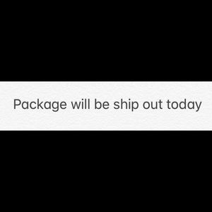All packages will be ship